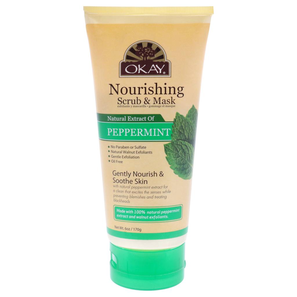 Nourishing Scrub and Mask - Peppermint by Okay for Unisex - 6 oz Scrub