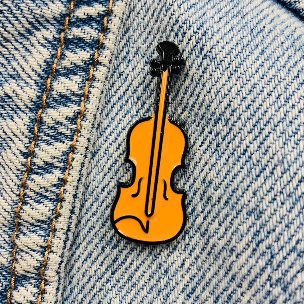 Новая эмалированная булавка для виолончели, музыкальный инструмент, металлический разъем, подарок на день рождения, 1 шт.