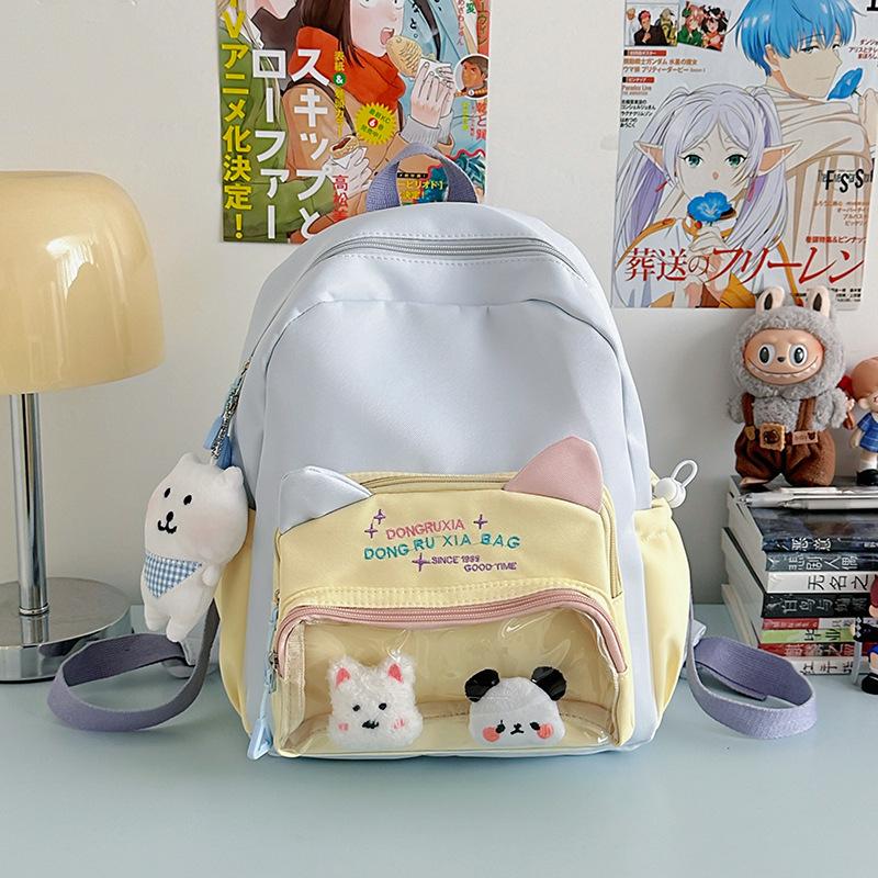 The New Schoolbag Is High-value, Fresh and Sweet, Candy-colored Backpack, Lightweight and Large-capacity Backpack for Junior High School Students.