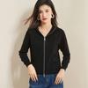 Women's 100% Merino Wool Hooded Cardigan Sweater