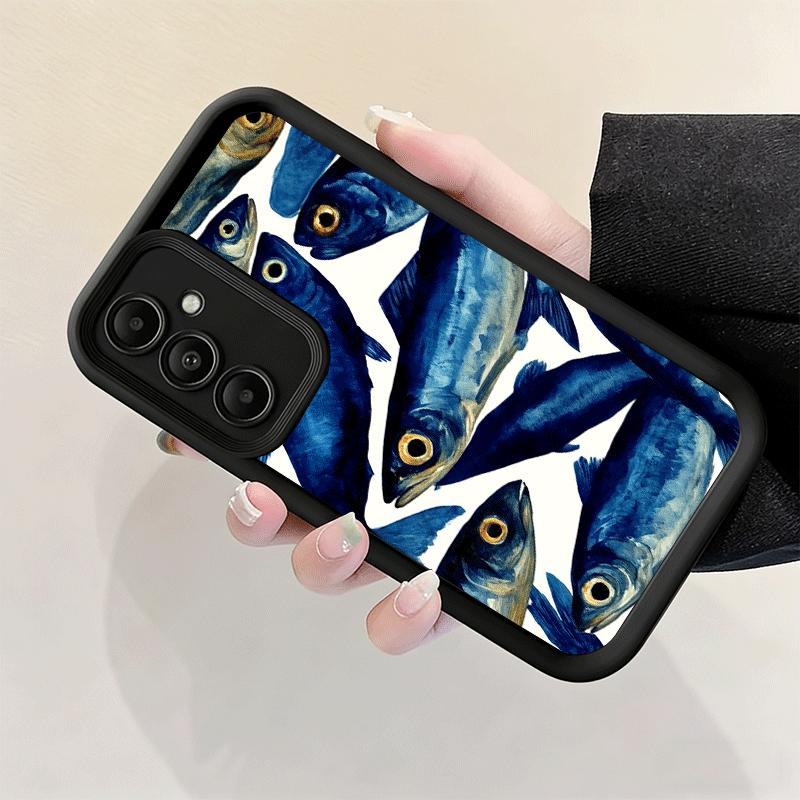 Чехол для телефона Samsung Galaxy S26 S25 Ultra S24 FE Со скидкой Соленая Рыба Чехол S23 Plus S22 + S21 S20 5G Мягкий Силикон Funda