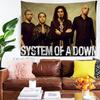 System Of A Down Группа Цветной Гобелен Настенное Полотно Хиппи Цветок Настенные Ковры Декор Комнаты в Общежитии Настенное Искусство Декор