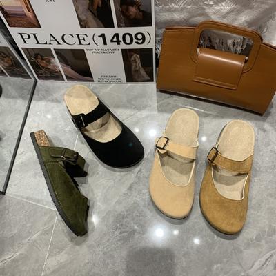 Модные тапочки с полым носком, женские новые повседневные домашние сандалии на плоской подошве, уличные тапочки с толстой подошвой