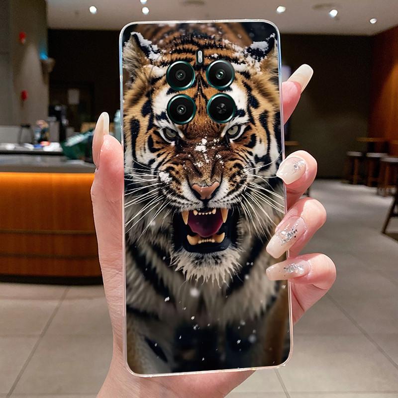 Прозрачный чехол из ТПУ для Realme 12+ 12 12x 5G Чехол Роскошный Дракон Милый Крутой Для Мальчиков Девочек Задняя Крышка Для Realme 12 Plus Чехол для Телефона
