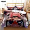 HD Anime Zero Two Darling In Franxx 3D Printed Bedding Queen Bedding Set  Soft And Comfortable  Customized King Size Bedding Set