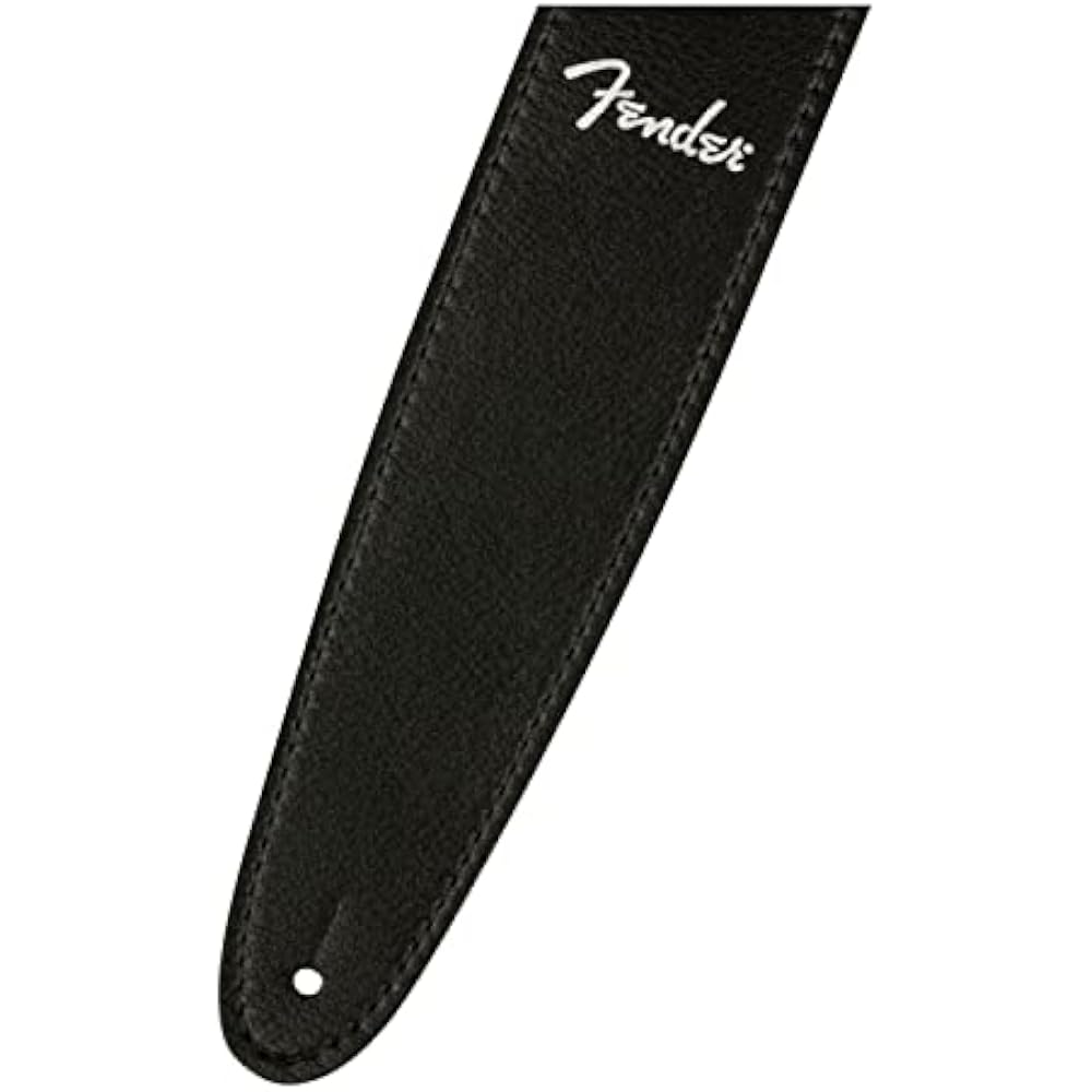Fender USA Ремень из веганской кожи, Черный, 2,5"