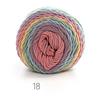 100grams Thick Warm Sweater Rainbow Color DIY Cotton Wool Yarn Crochet Knitting Hand-woven