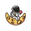 Вышитая этикетка планета мультфильм астронавт нашивка одежда аксессуары значок вышитая наклейка ручная учетная запись самоклеящаяся тканевая наклейка