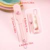 Cute Cartoon Pink Loopy Folding Comb Hairdressing Comb Anti-Static Hair Brush Portable Combs For Girls Women Hair Styling Tools