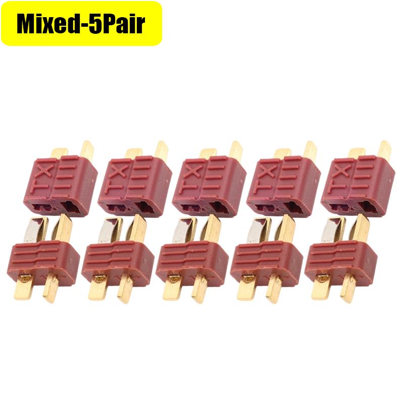 XT Plug Male & Female Connectors 2-pin High Power Connector Gold-Plated for LiPo Battery RC Car Model Making Assortment Kit