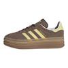 adidas Gazelle Bold Earth Strata Powder Yellow женские кроссовки коричневые облачно-белые JI2697