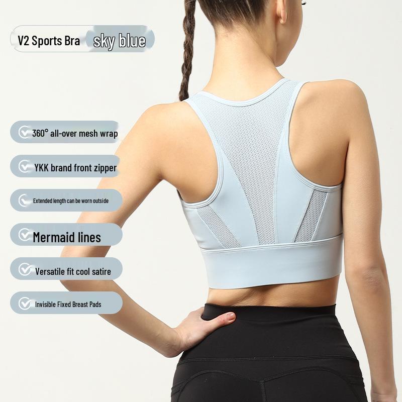 Спортивный бюстгальтер для женщин с высокой степенью защиты от ударов для бега и йоги