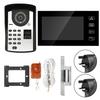 7in RFID Password Video Door Phone Wired Intercom Doorbell Kit With NO Lock 806FD11