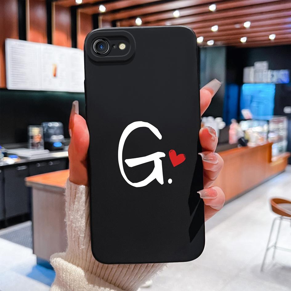 Чехол для телефона Lucky Letter для Apple iPhone 7 8 6 Plus 11 12 Pro Max Mini X XS XR SE жидкий силиконовый противоскользящий прочный ударопрочный корпус для Apple Shell