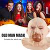 Old Man Face Cover Halloween Latex Headgear Scary Halloween Cosplay Party Props