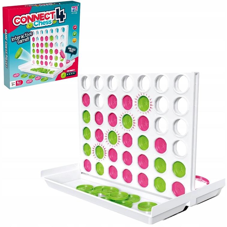 Logical Board Game 4 in a Row 4 in a Row for 2 Players