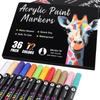 Acrylic Marker Pen 72 36 Can Be Written On Plastic and For Art Gift Set, Colors, Pens, Water-Based, Non-Toxic, Waterproof, Quick-Drying,