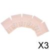 3x5Pack Womens Bra Extender 4 Hook 3 Rows Extension Underwear Straps Beige