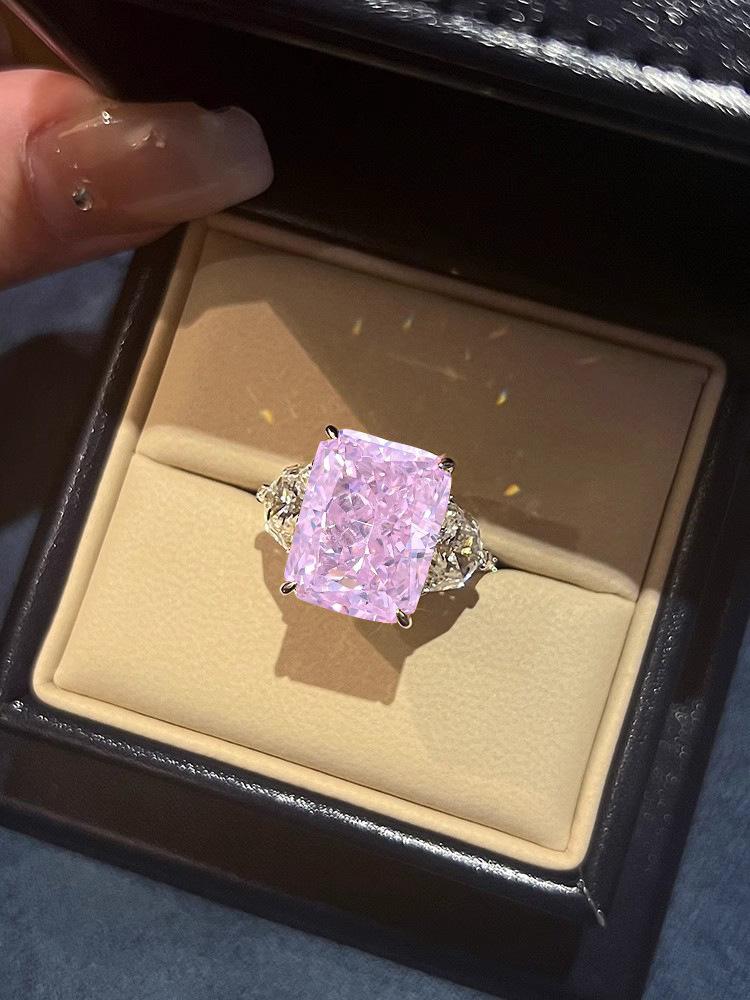 Роскошное кольцо с крупным желтым бриллиантом, супер блеск, ледяной цветок, подвеска-ожерелье с бриллиантом из высокоуглеродистого материала Ceredian, женские серьги-пусеты