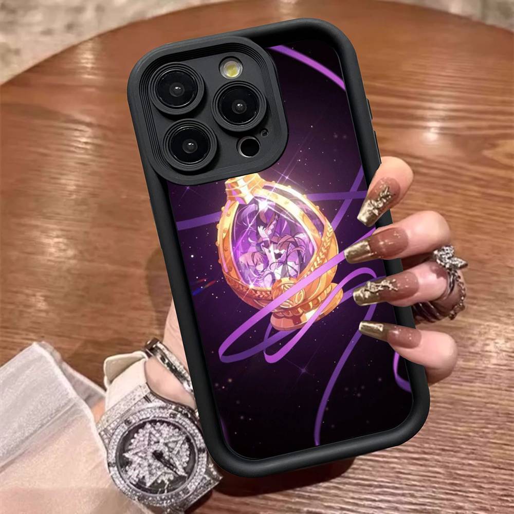Чехол для телефона из ТПУ с изображением девушки из аниме Puella Magi Madoka Magica для iPhone 17 16 15 14 13 12 11 Pro Max Plus