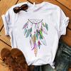 Women&Amp;#39;S T-Shirt Dream Catcher Graphic Print Top Female Tee Shirts Crew Neck Summer Casual Wear Kawaii Harajuku Oversized Tshirt