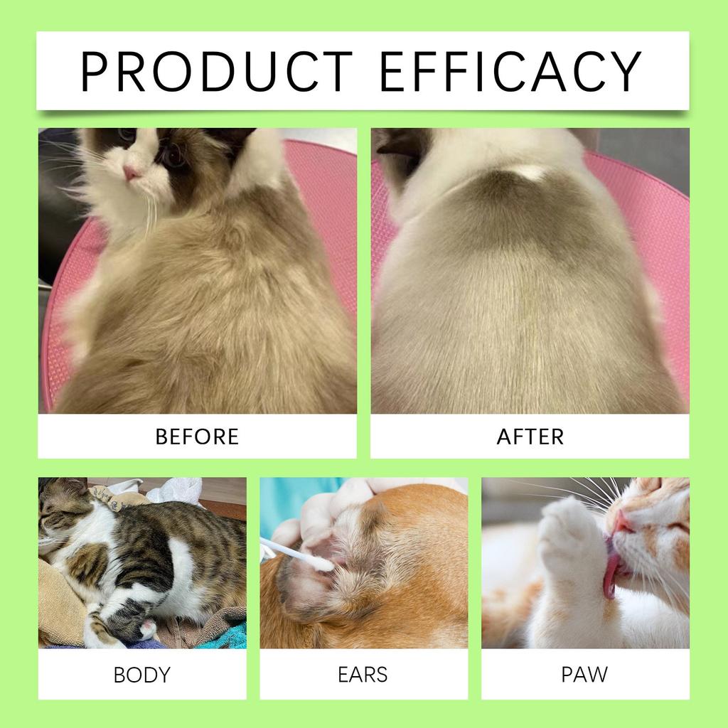 Перчатки для чистки домашних животных, гипоаллергенные несмываемые салфетки для ухода за собаками и кошками, ежедневный уход и путешествия, 5 упаковок по 5 мл