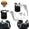 Motorcycle Rear Cup Holder Drink Bottle Carrier For Harley Road Glide Electra Glide FLHTCU Tri Glide 1997-2013