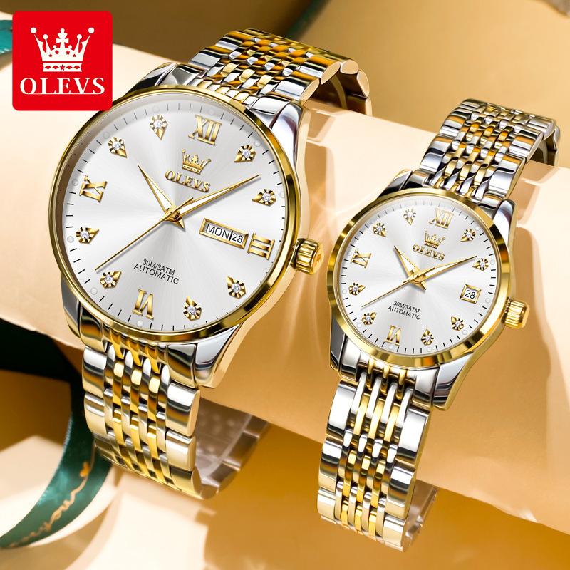OLEVS Brand Watches Automatic Mechanical Watch Small Students Casual Couple Watch Men's Watch Women's Watch