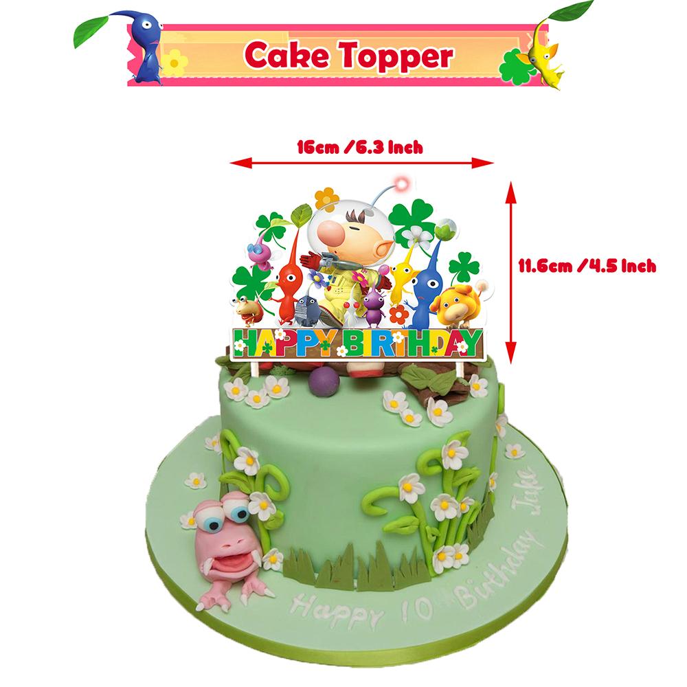 Pikmin Party Supplies Video Game Birthday Includes Banner Cake Topper Balloons