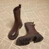 Smoke tube boots for women in  popular autumn and winter solid color new European selling short boots