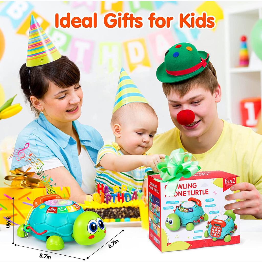 Детские игрушки 12-18 месяцев, светящиеся детские игрушки, музыкальная черепаха с буквами и цифрами, телефон, детские игрушки для обучения, обучающие игрушки, подарки