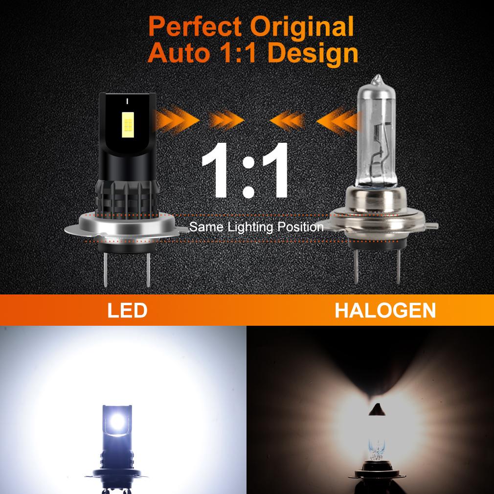 2pcs High Power H11 Led H7 H8 9005 9006 HB4 HB3 Car CSP LED Fog Lights Bulbs DC 12V Auto Fog Lamp Day Running Light 6000K White Yellow Blue