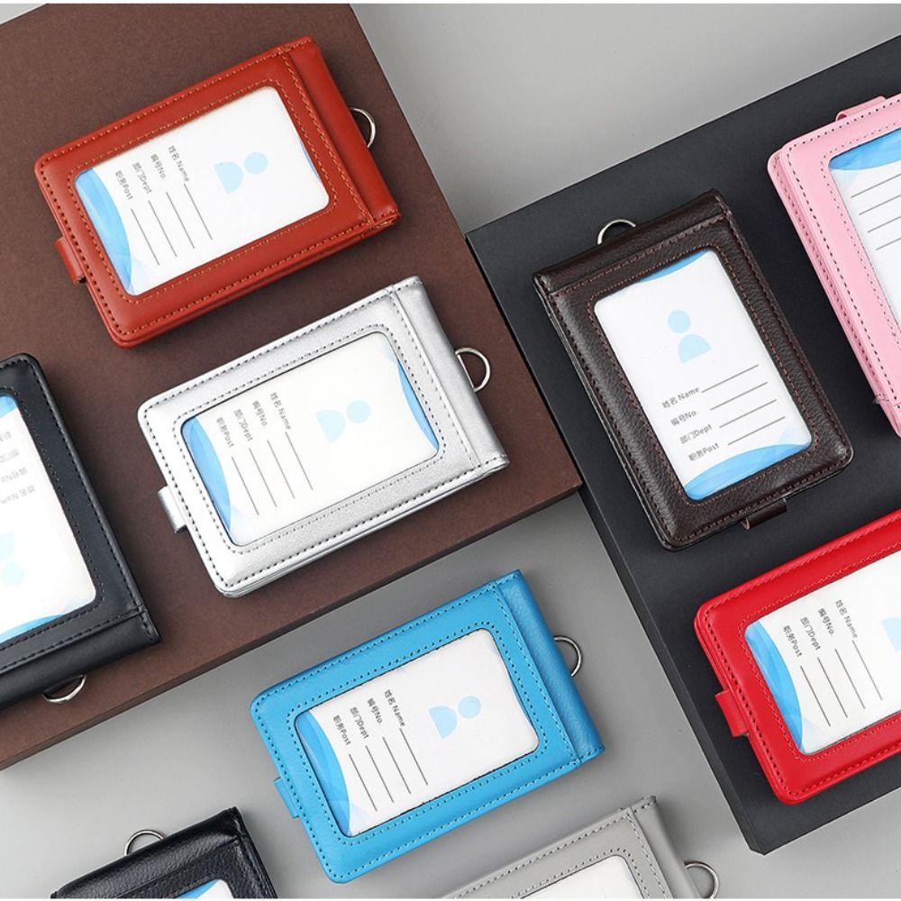 Бейдж-холдер с пряжкой, 5 слотов, откидной, нагрудный карман для карточек, пропуск сотрудника, чехол для рабочей карты, студенческий