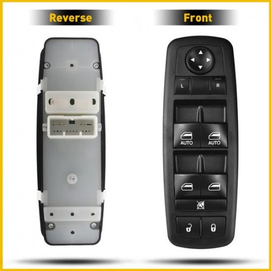 Power Window Switch Front Side Driver For 14-19 Grand Cherokee and Dodge Durango