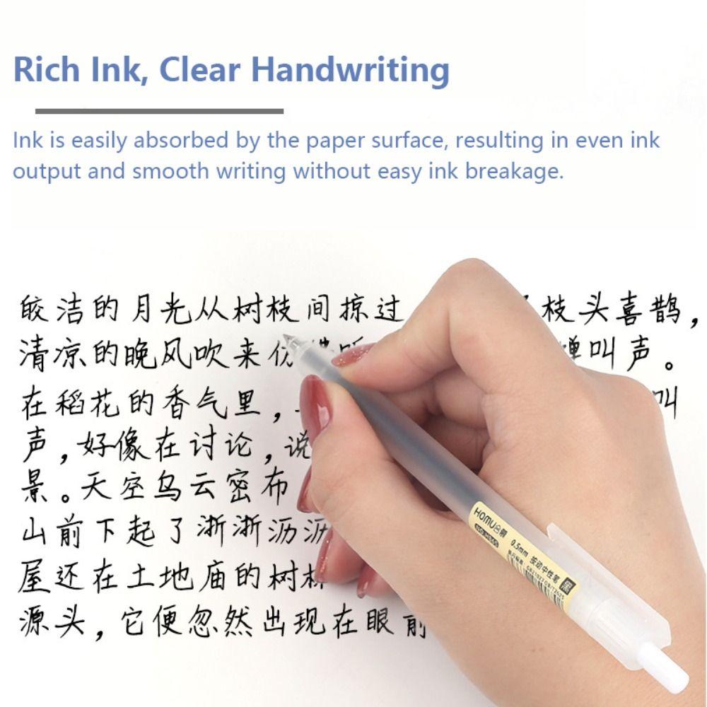 Black/Blue/Red Ink Neutral Pen Quick-drying Signature Pens Dirt-resistant Ballpoint Pen Stationery