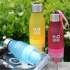 650ml Sport Bottle H20 plastic Fruit infusion bottle Infuser Drink Outdoor Sports Juice lemon Portable Bike Travel Water Bottle