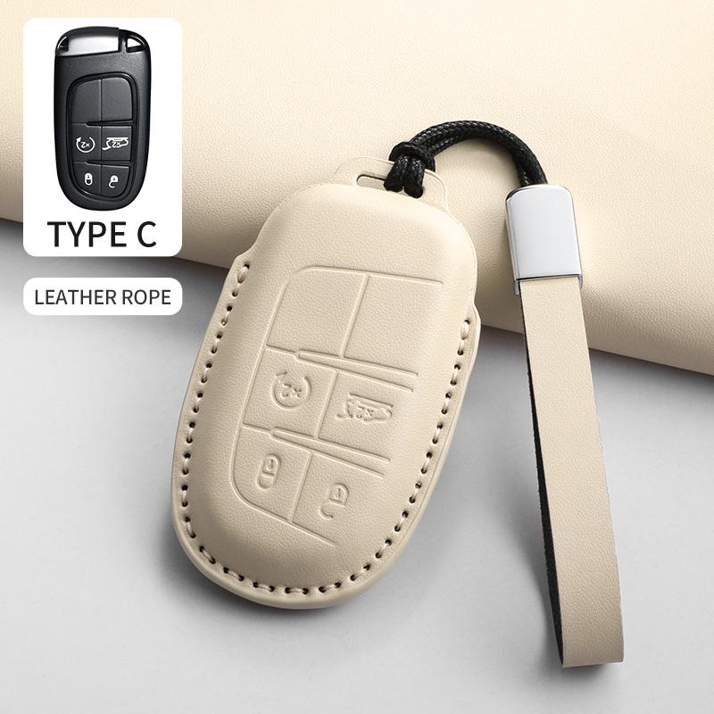 Чехол-защита для брелока автомобиля из ПУ кожи Для Jeep Chrysler 300 200 Cherokee Wrangler Compass Renegade Fiat 500X Аксессуар
