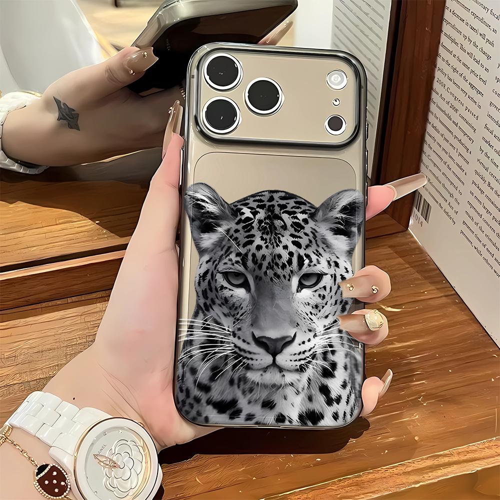 Чехол для iPhone 14 Pro Max Крутой Реалистичный Леопардовый Силиконовый Чехол для iPhone 15 17 13 Air 12 14 Plus 11 Мягкий Чехол Funda