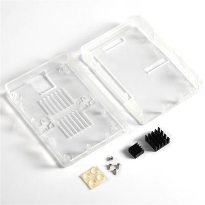 ABS Корпус Защитный Чехол Крышка 2 шт. Радиатор для RPi 3 B 2B 2 B+ Прозрачный