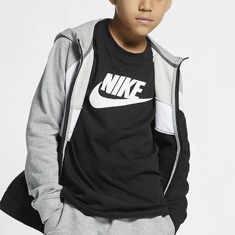 Nike Sportswear Graphic Print Casual Short-Sleeve T-Shirt Kids Tops Black AR5252-013