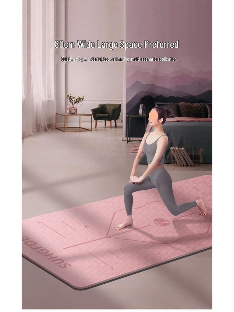 Eco-Friendly Non-Slip Yoga Mat: Soundproof & Shock-Absorbing Fitness Mat for Indoor Use