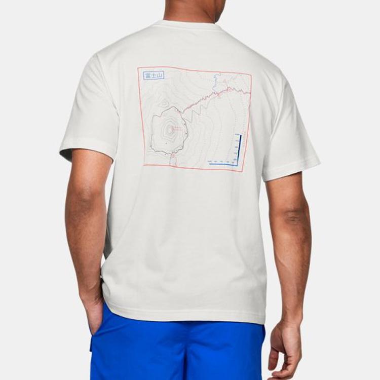 Under Armour Футболка стандартного кроя с круглым вырезом с рисунком, мужские топы, агат-белый 1359713-112