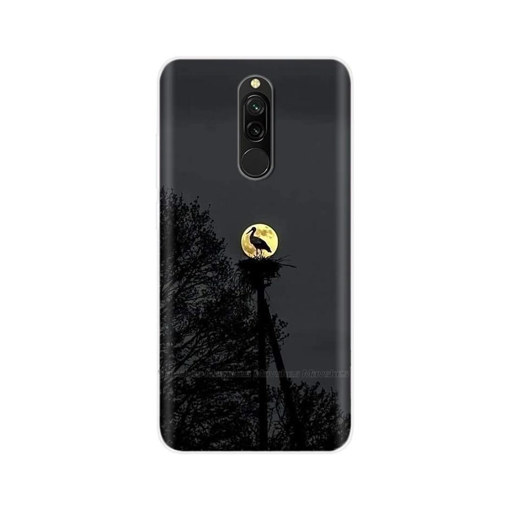 Чехол для Redmi 8 8A Pro, ТПУ Силикон, Ударопрочный, Чехол с Кошкой для Телефона, Для Redmi 8 8A 7 7A redmi7, Прозрачный, Печать, Мягкий