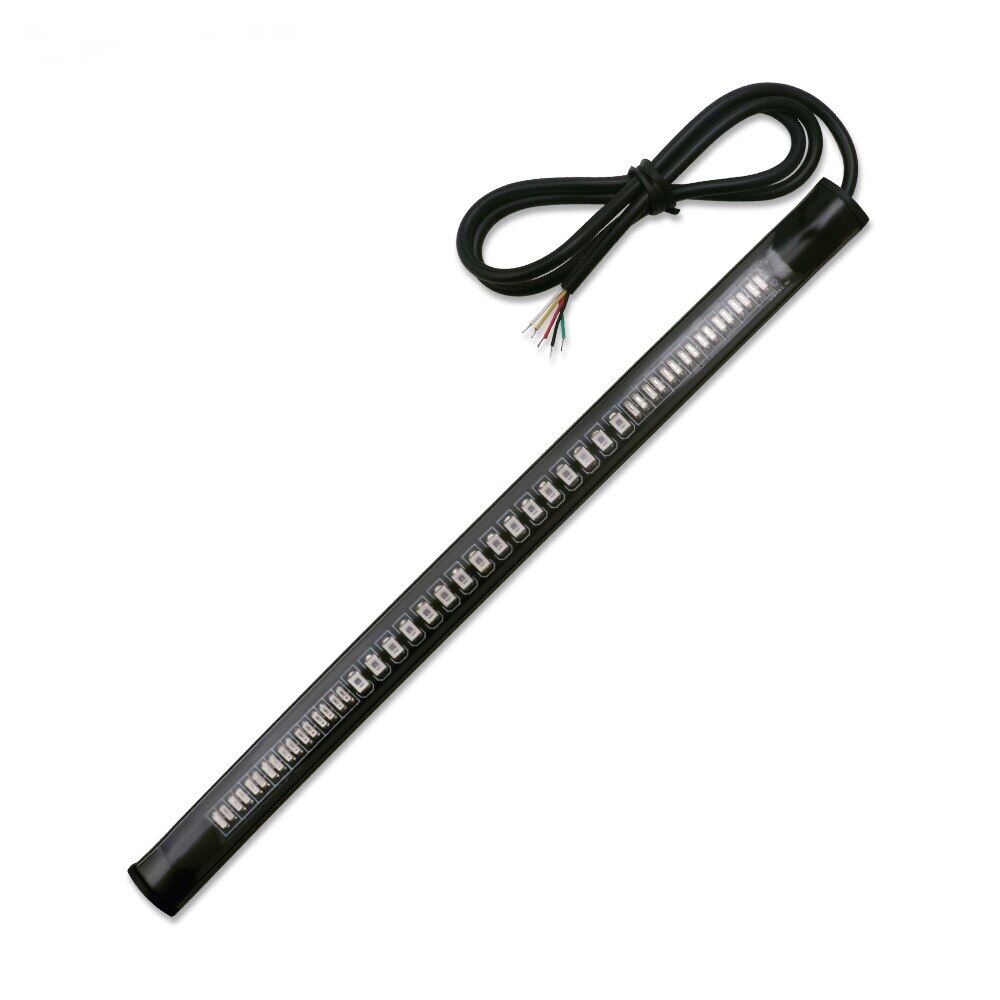 1pc Strip Light for Motorcycle Flexible 48 LED Tail Light Turn Signal Dual Color Rear Brake Stop Bulb LampTurn Signal 2