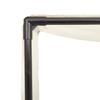 Double Sun Lounger with Canopy and Curtains Beige Poly Rattan