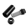 Universal Aluminum 44mm Car Inline Oil Fuel Filter With AN6 AN8 Adapter Fittings Black