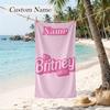 Britney Spears Custom Name Printed Beach Towel Personalized Soft Towel For Swimming Beach Travel