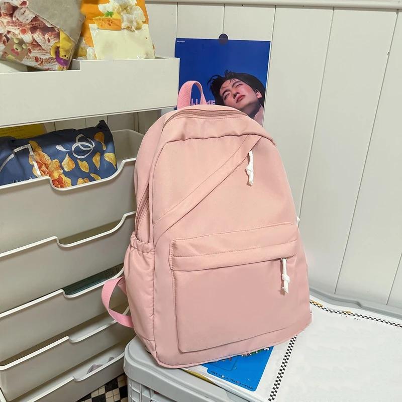 Минималистичный рюкзак в японском стиле для учеников средних и старших классов, вместительная женская сумка