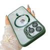Highend Luxury Quality Magnetic Shockproof Phone Case For iPhone 16 15 14 13 12 11 Pro Max For Magsafe Funda Stand Glass Lens Protector Cover