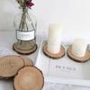 Thick Natural Pine Round Wood Slices - Unfinished Circles with Tree Bark for DIY Crafts Wedding Party Favors & Painting Projects